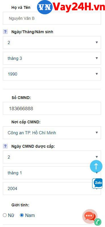 Hướng dẫn vay tiền Oncredit 3