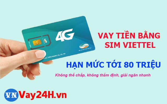 Vay tiền bằng sim viettel