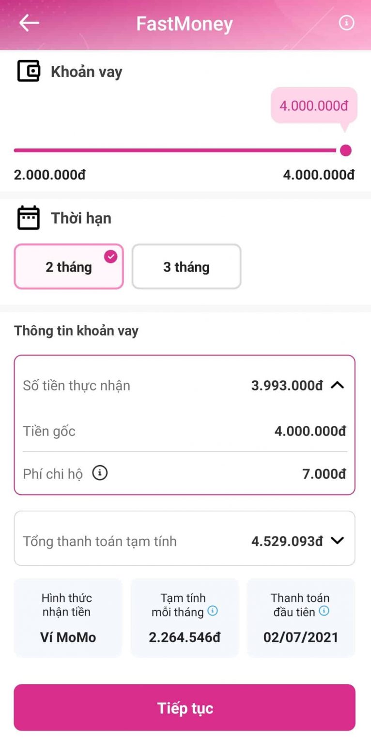 Đăng k&yacute; hạn mức vay ph&ugrave; hợp